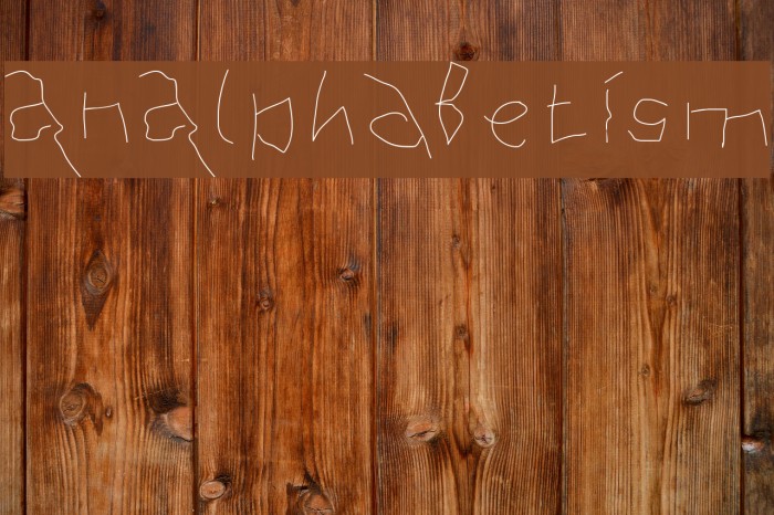 AnAlphaBetIsm Font examples
