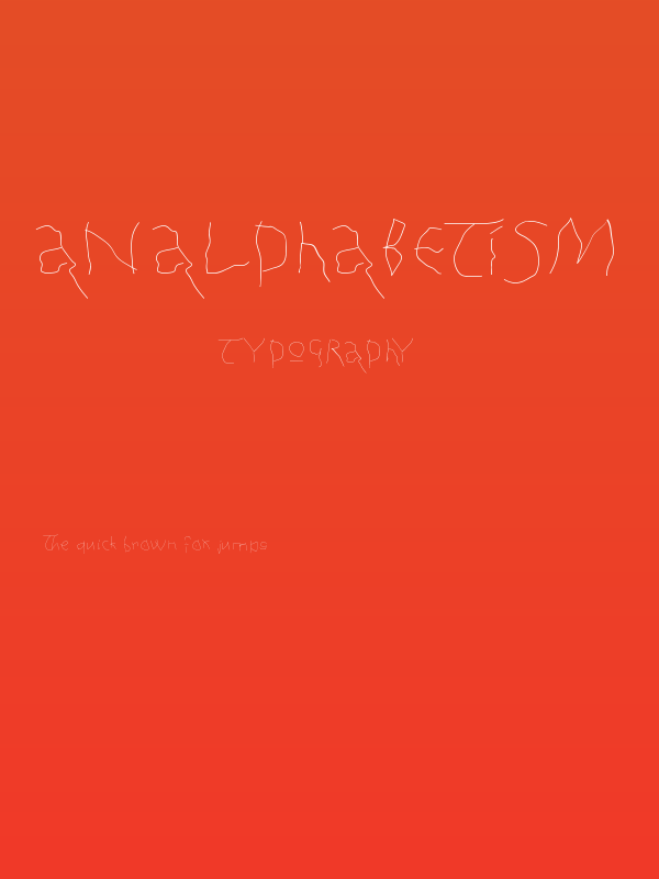 AnAlphaBetIsm Poster