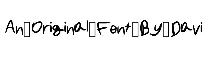 An_Original_Font_By_Davi Font - FFonts.net