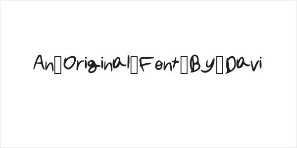 An_Original_Font_By_Davi Logo
