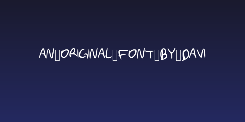 An_Original_Font_By_Davi Social Header
