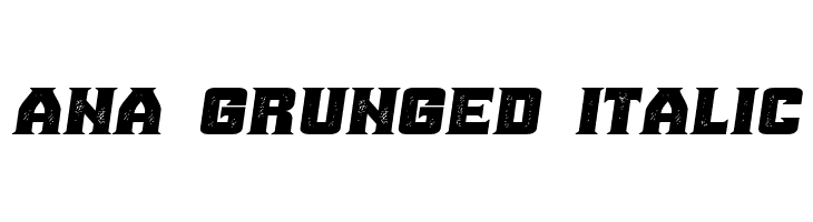 Ana Grunged Italic  Frei Schriftart Herunterladen