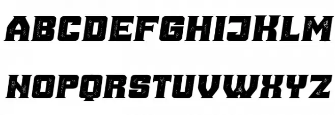 Ana Grunged Italic Polices MAJUSCULES