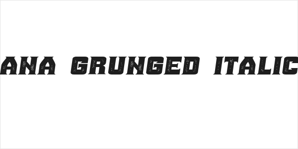 Ana Grunged Italic Logo