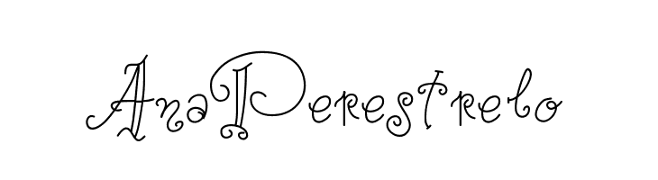 AnaPerestrelo  Frei Schriftart Herunterladen
