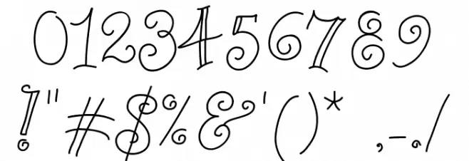 AnaPerestrelo Font OTHER CHARS