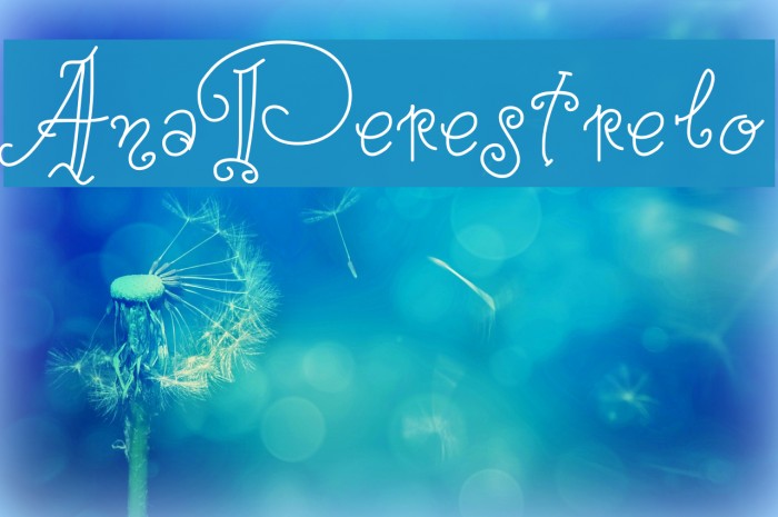 AnaPerestrelo Font examples
