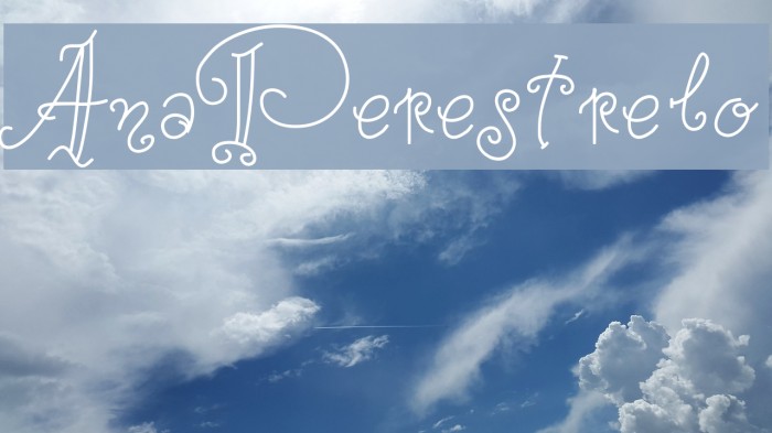 AnaPerestrelo Font examples