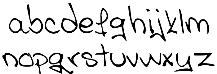 AnaSparavec Font LOWERCASE