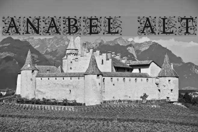 Anabel Alt Font examples