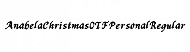 Anabela Christmas OTF Personal Regular Fuentes Gratis Descargar