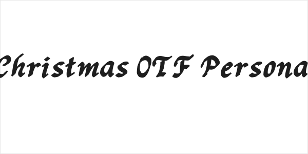Anabela Christmas OTF Personal Regular Logo