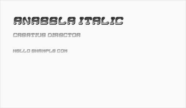 Anabela Italic Business Card