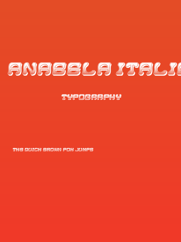 Anabela Italic Poster