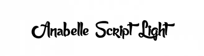 Anabelle Script Light  Frei Schriftart Herunterladen