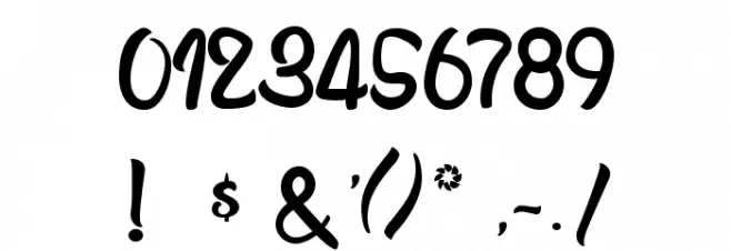 Anabelle Script Light Font OTHER CHARS