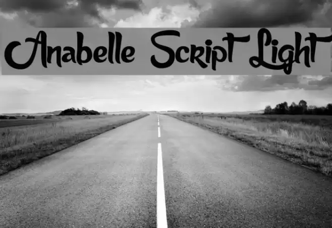 Anabelle Script Light Font examples