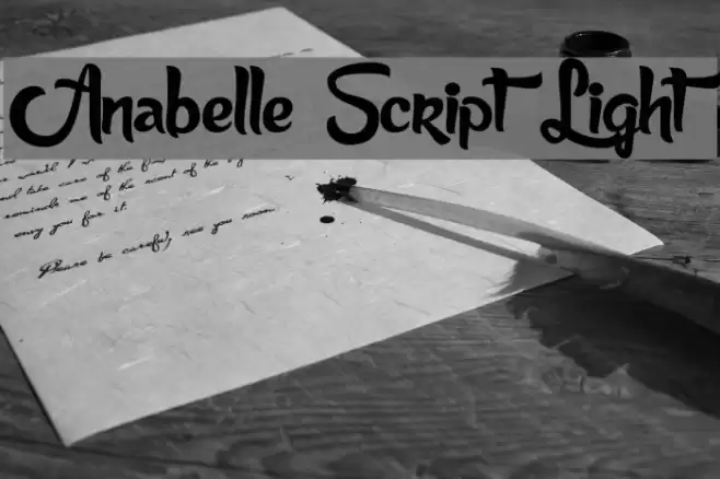Anabelle Script Light Font examples