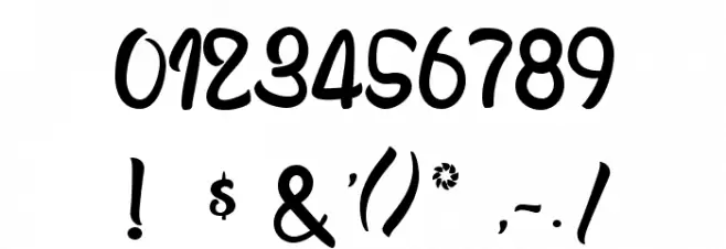 AnabelleScript Font OTHER CHARS