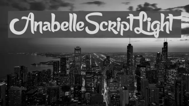AnabelleScriptLight Font examples