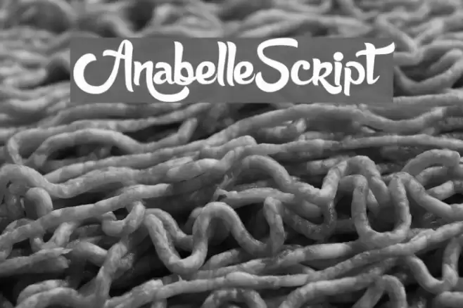 AnabelleScript Font examples