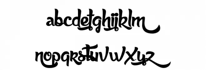 AnabelleScript Font LOWERCASE