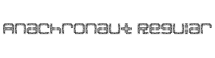Anachronaut Regular  免费字体下载