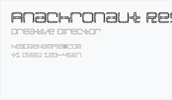 Anachronaut Regular Business Card