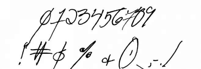 Anachronism Font OTHER CHARS