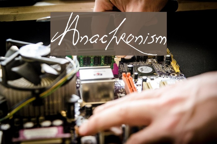 Anachronism Font examples