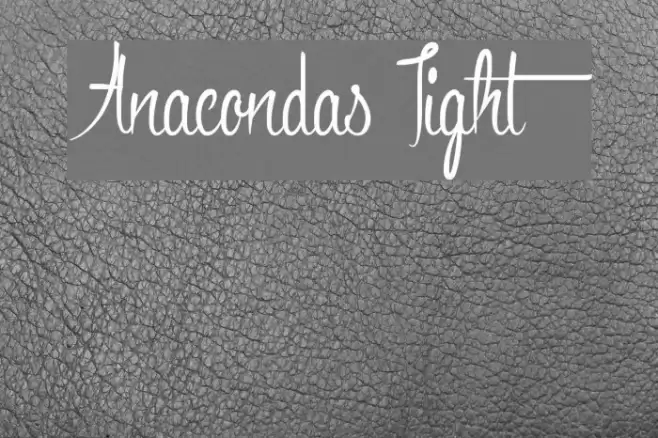 Anacondas Light Font examples