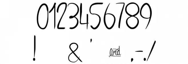 Anacondas Font OTHER CHARS