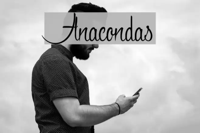 Anacondas Font examples