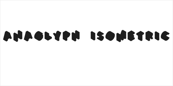 Anaglyph Isometric Logo