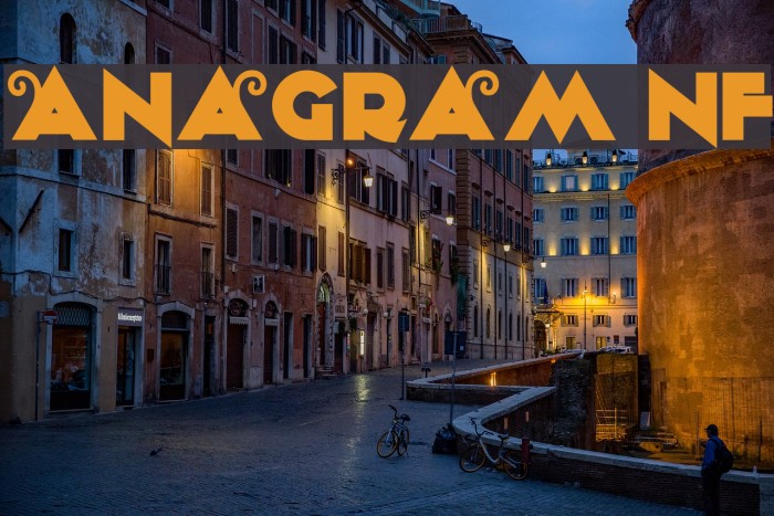 Anagram NF Font examples