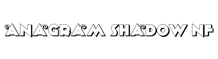 Anagram Shadow NF Font