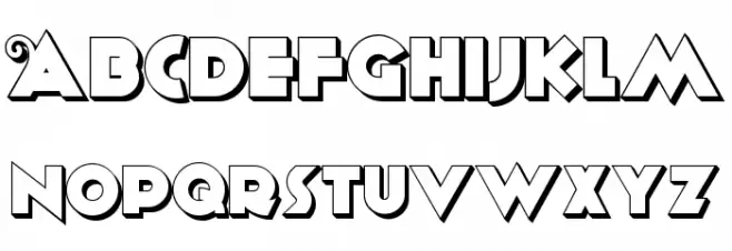 Anagram Shadow NF 字体 大写