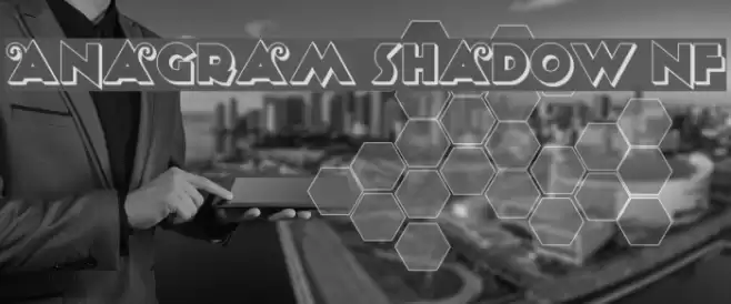 Anagram Shadow NF Шрифта examples