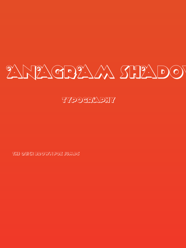 Anagram Shadow NF Poster