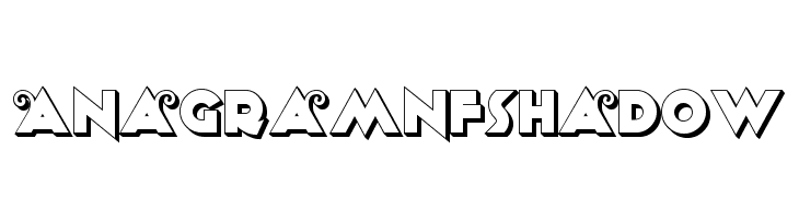 AnagramNFShadow Font