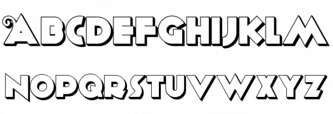 AnagramNFShadow Schriftart Groß