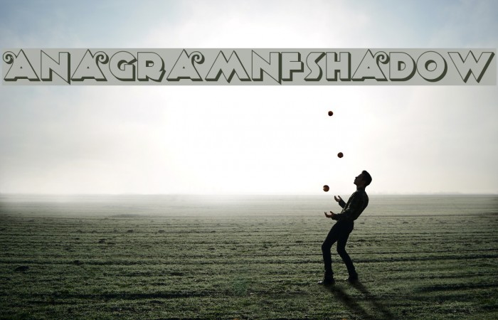 AnagramNFShadow Font examples