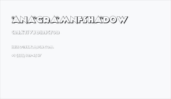 AnagramNFShadow Business Card