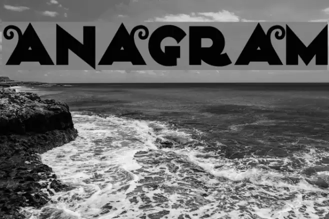 Anagram Font examples