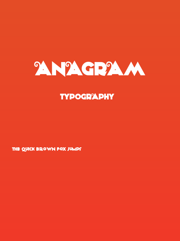 Anagram Poster