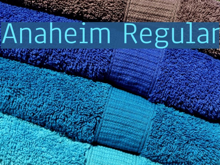 Anaheim Regular Font examples