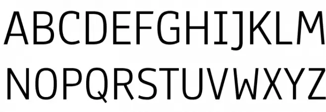 Anaheim Font UPPERCASE