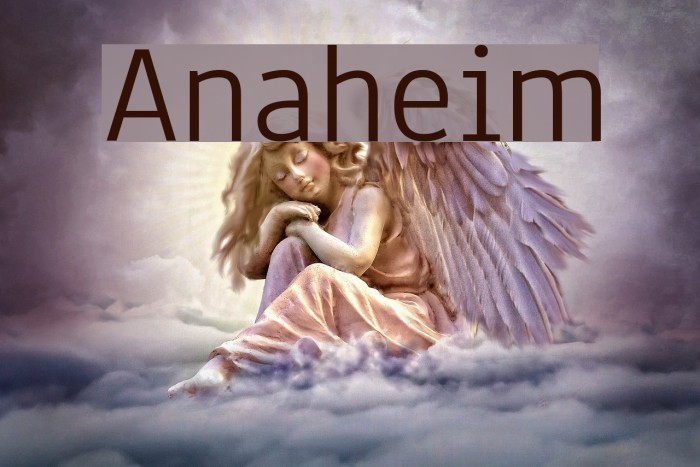 Anaheim Font examples