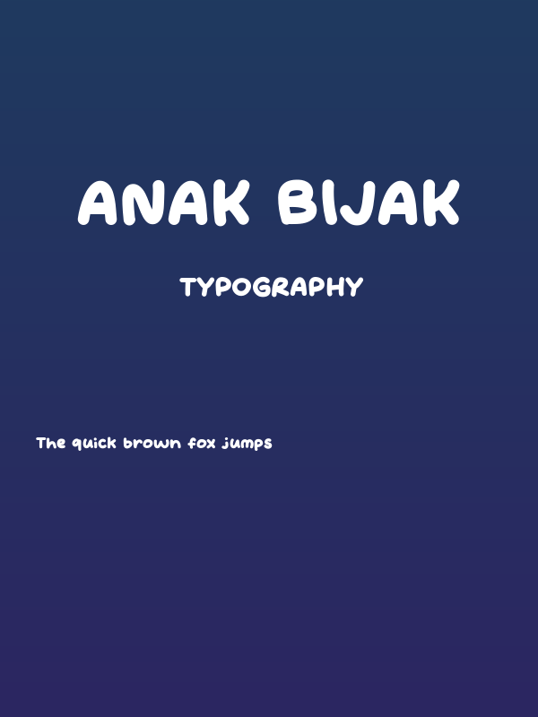 Anak Bijak Poster