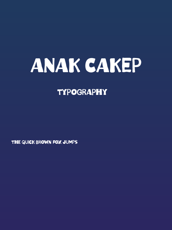 Anak Cakep Poster